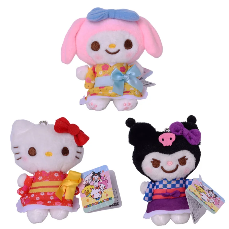 

Новинка, 10 см, мультяшная Милая кошка Kuromi Kt, кимоно моя мелодия, мягкие плюшевые игрушки, милые Аниме Мягкие плюшевые куклы, игрушки, подвески...