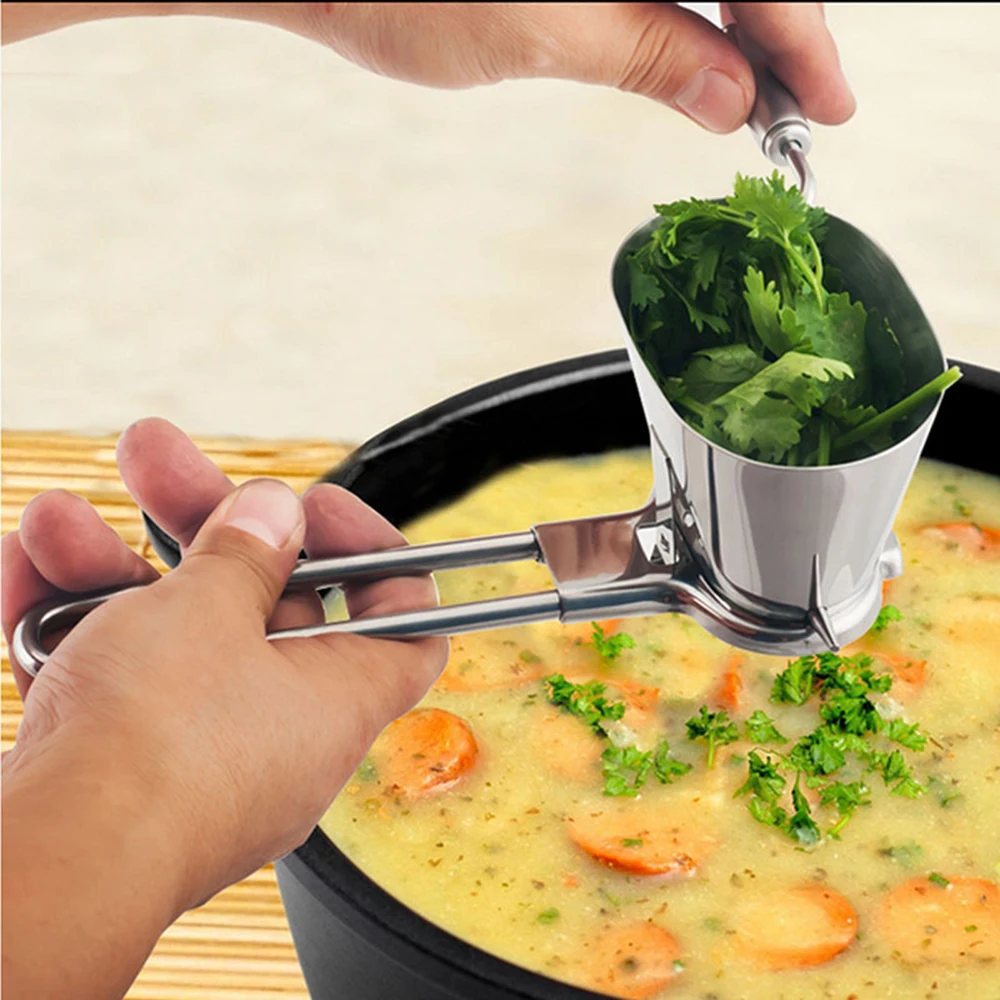 

Manual Vanilla Herb Grinder Stainless Steel Parsley Shredder Chopper For Spice Pepper Mill Vegetable Mincer Grater Kitchen Tools