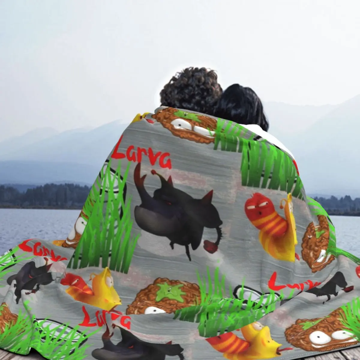 Одеяло Larva TV Series с флисовым принтом смешное многофункциональное супермягкое