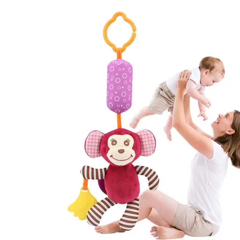 

Hangings Toys For Babies Colorful Animal Babies Car Toys & Stroller Toys Babies Crib Toys Travel Activity Plush Animal Wind