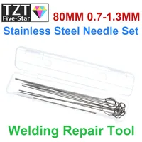 10 видов игл из нержавеющей стали, набор печатных плат, электронная схема, сквозное отверстие, игла для удаления припоя, сварочный ремонтный инструмент 80 мм 0,7-1,3 мм