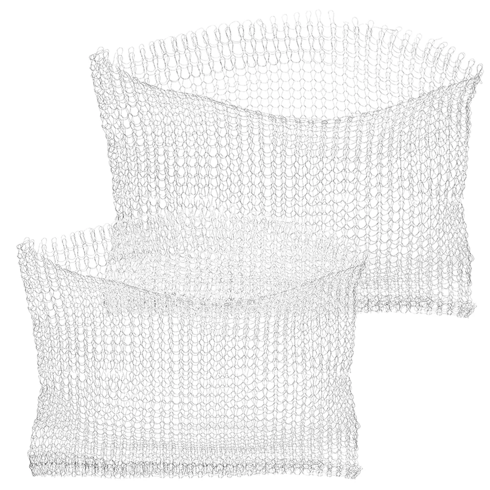 

2 Pcs Insect Net Bag Plants Root Mesh Protectors Weave Protective Garden Iron Wire Baskets Flower Accessory