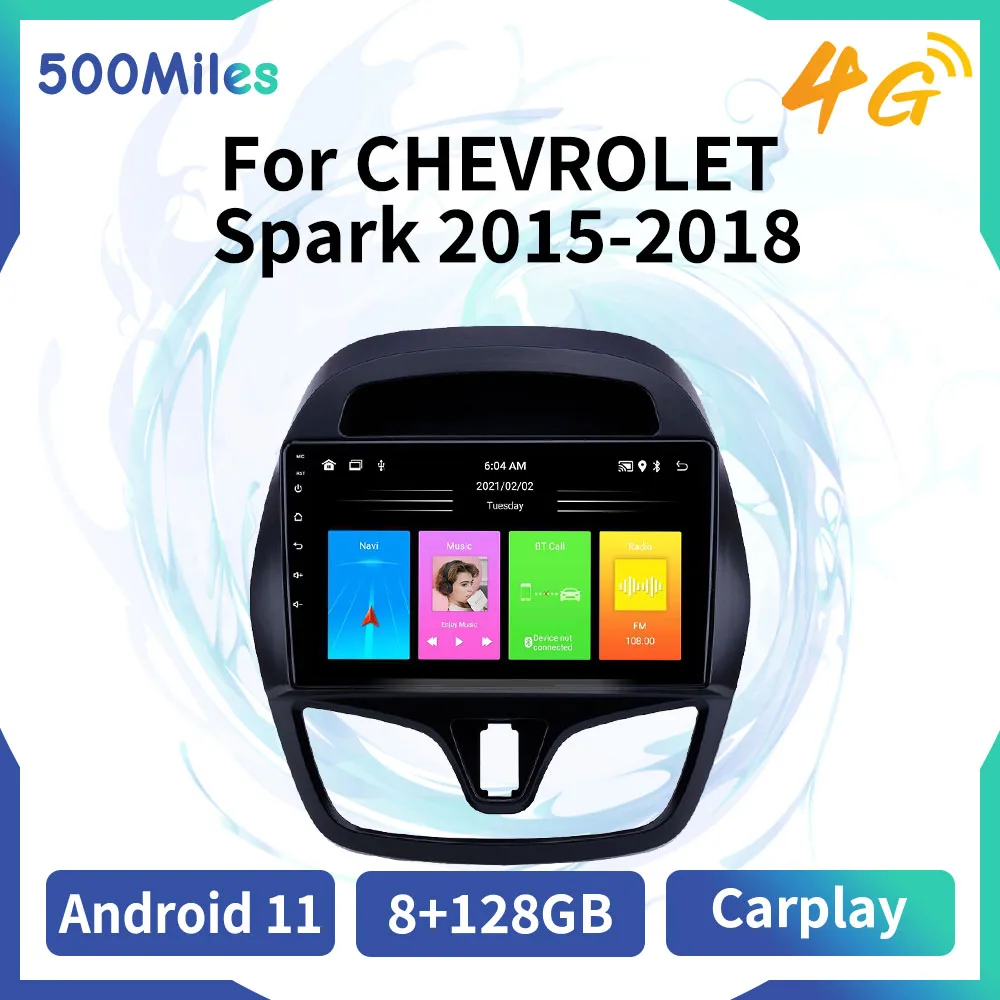 for CHEVROLET Spark 2015-2018 2 Din Car Radio Android Car GPS Navigation Audio Stereo Autoradio Multimedia Player Head Unit