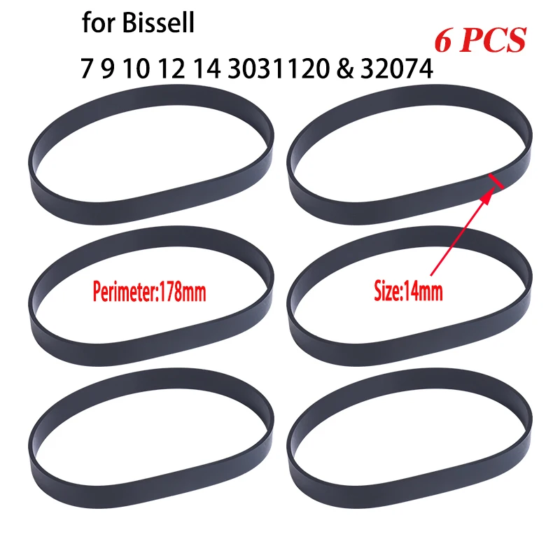 

for Bissell 7 9 10 12 14 3031120 & 32074 Drive Belt Vacuum Cleaner Pump Belt Replacement Accessories Parts