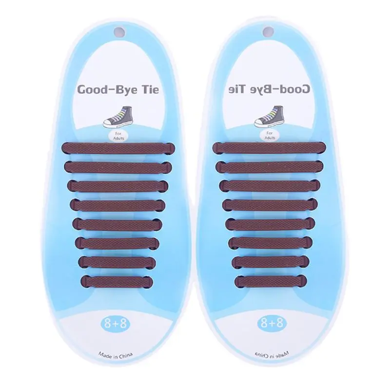 

16Pcs Adult Kid Lazy No Tie Silicone Shoelaces Waterproof Elastic Wash-Free Rainbow Shoe Laces for Casual Sneakers Running Boots