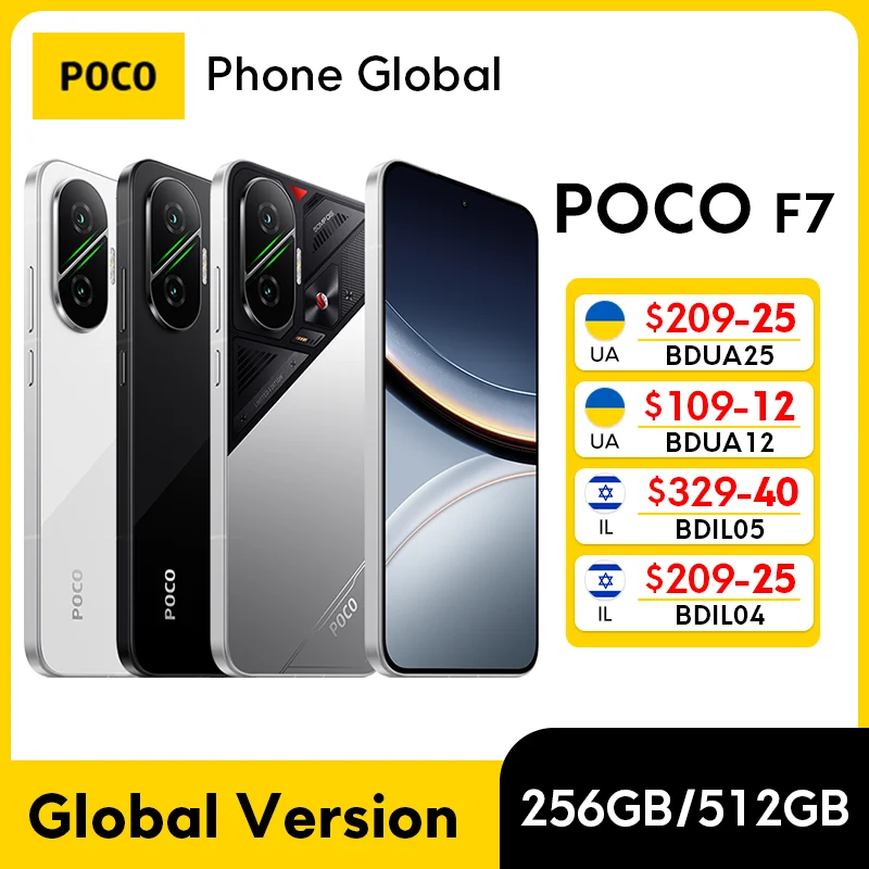 Фото Смартфон POCO F7 Global Version Snapdragon 8s Gen 4, 90 Вт, 6500 мАч, аккумулятор 6,83 дюйма, 1,5 тыс. AMOLED-дисплей, 50-мегапиксельная камера, 5G NFC №1