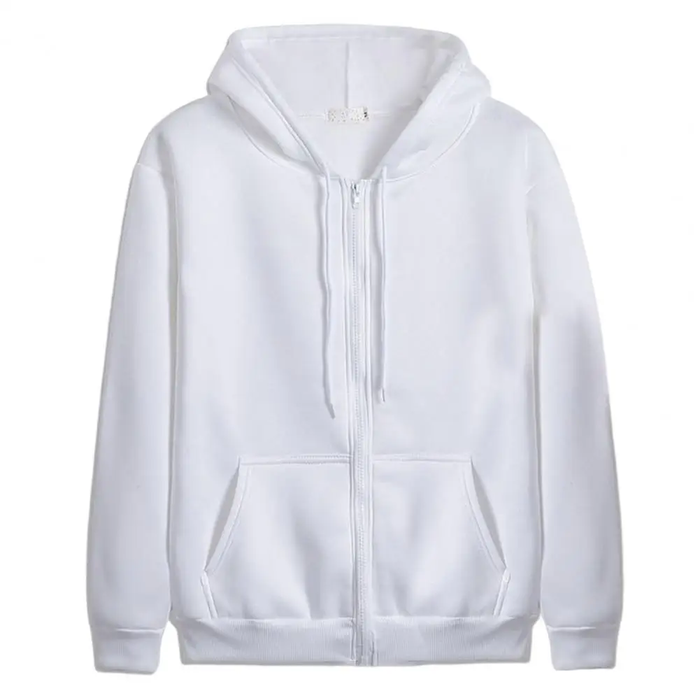 

Trendy Pockets Elastic Cuff Men Autumn Coat Men Hoodie Plus Size Warm