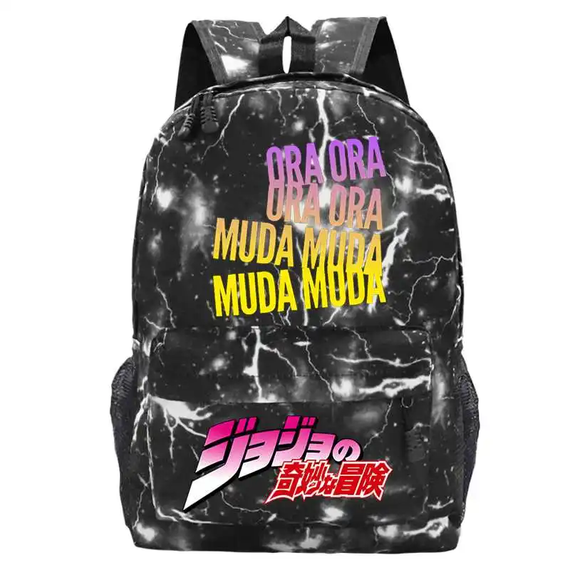 

Japanese Anime Jojo Bizarre Adventure Backpacks for Boy Girl School Bags Rucksack Teenage Children Daily Travel Backpack Mochila