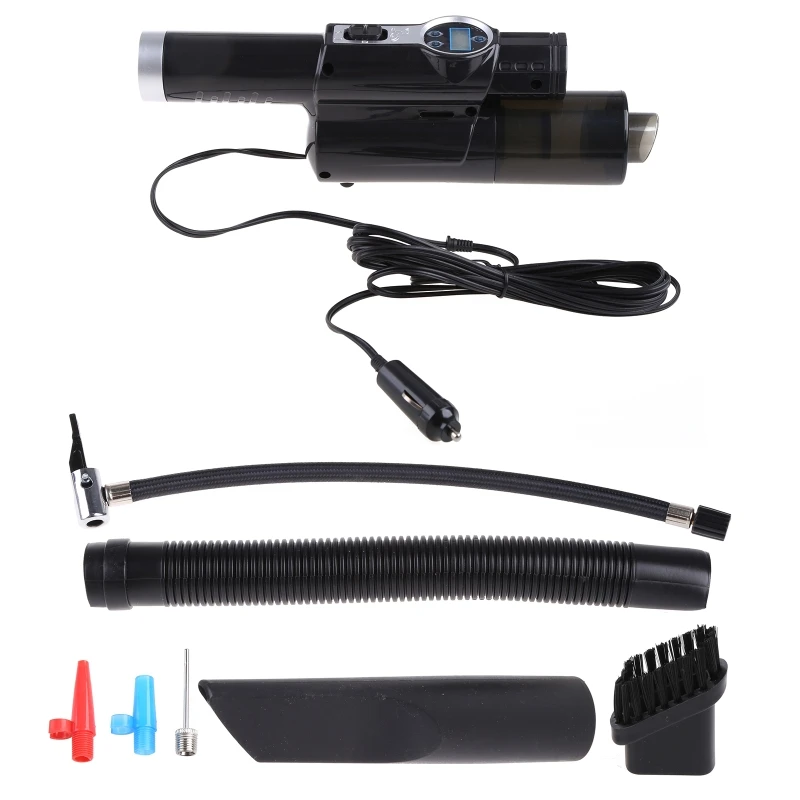 

Handheld Wet Dry Use 4 in 1 Portable Car Vacuum Cleaner with Air Compressor Pump