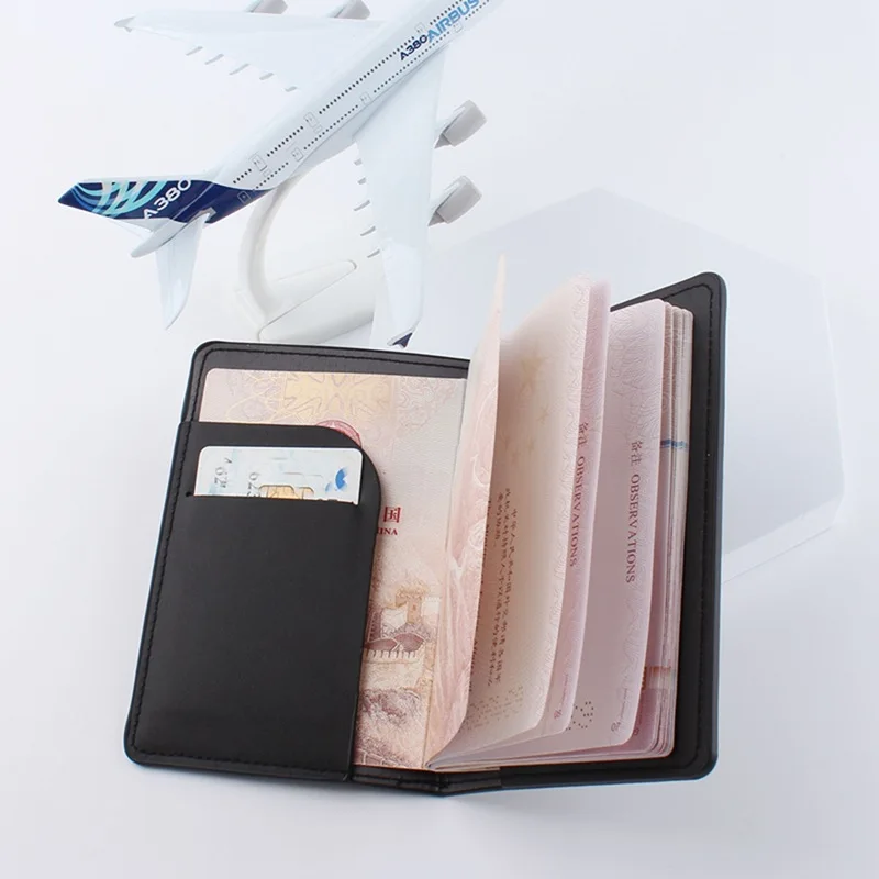 2023 Lover Couple Passport Cover Hot Stamping Simple Plane Women Men Travel Wedding Passport Covers Holder Fashion Wedding Gift