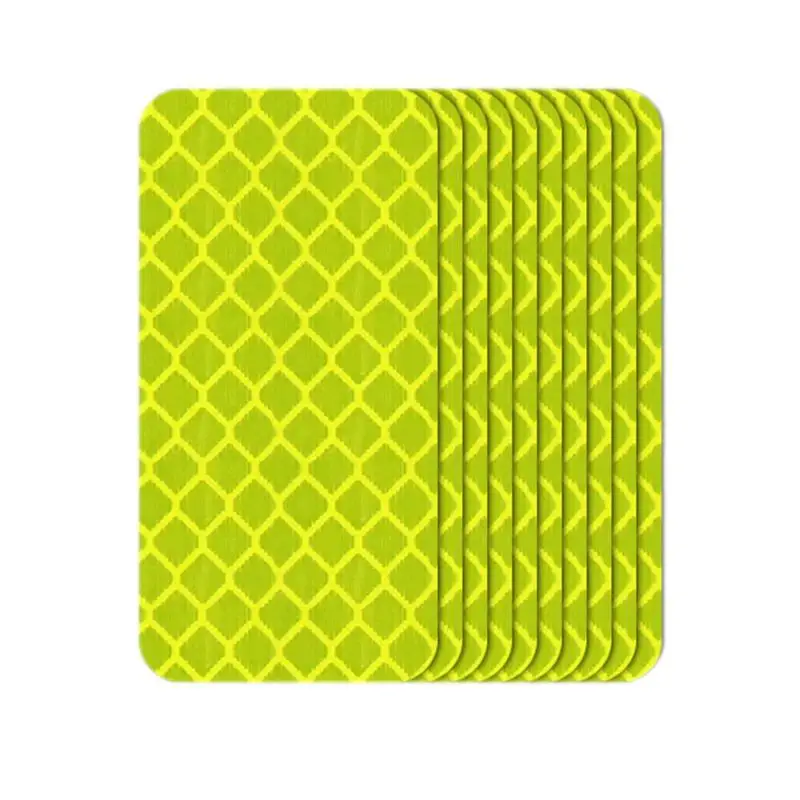 

Car Reflective Stickers 10 Pcs Night Visibility Trailer Reflective Car Decal For Bikes Waterproof All-Weather Reflective Strips