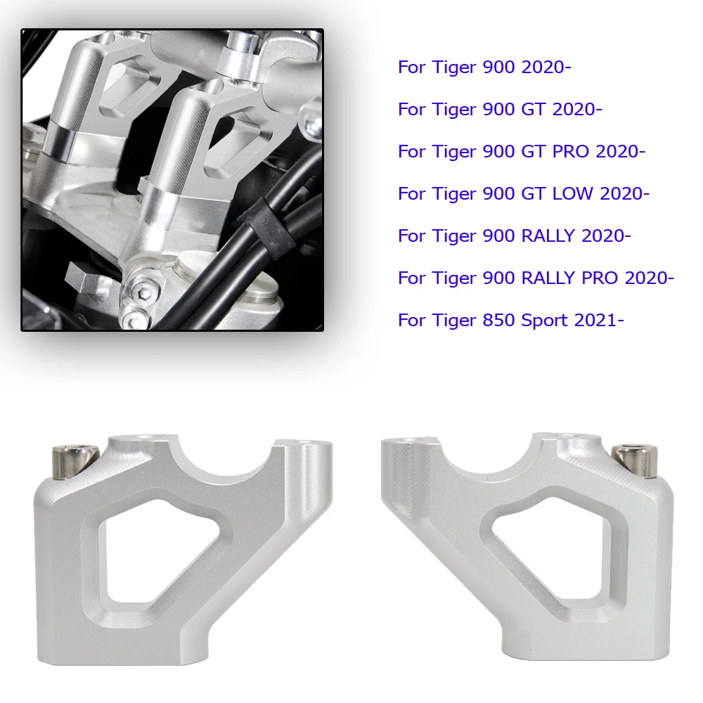 

Motorcycle Accessories Handlebar Riser For Tiger tiger 900 GT PRO LOW RALLY tiger900 2020 - tiger850 tiger 850 Sport 2021 -