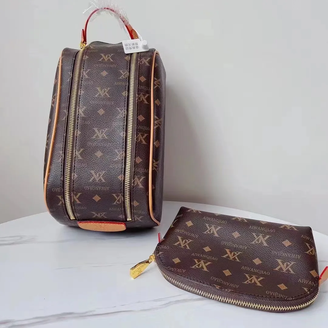 Женская сумка для макияжа с изображением старого цветка новый стиль