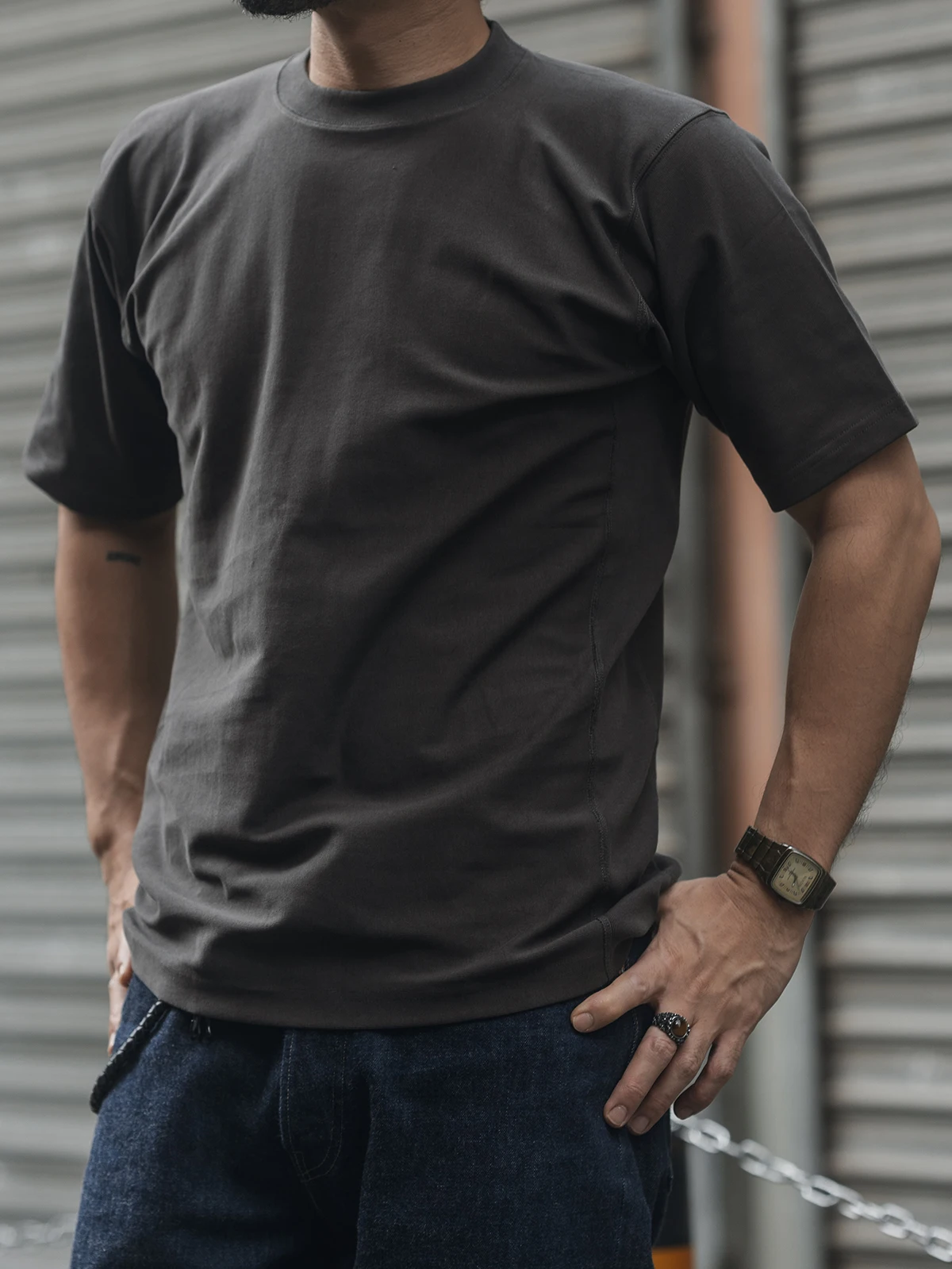 Evil Dog Bronson обратного переплетения горизонтальная тканая тяжелая однотонная