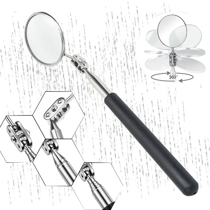 

Cheap Price 2-sides Telescoping Self-Examination Mirror Telescope Extending Handle Inspection Mirror 85 mm