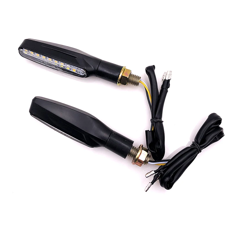 

Universal Motorcycle 24LEDs Amber Turn Signal Indicator Light Front Rear White Day Running Light Flowing Red Brake Lamps