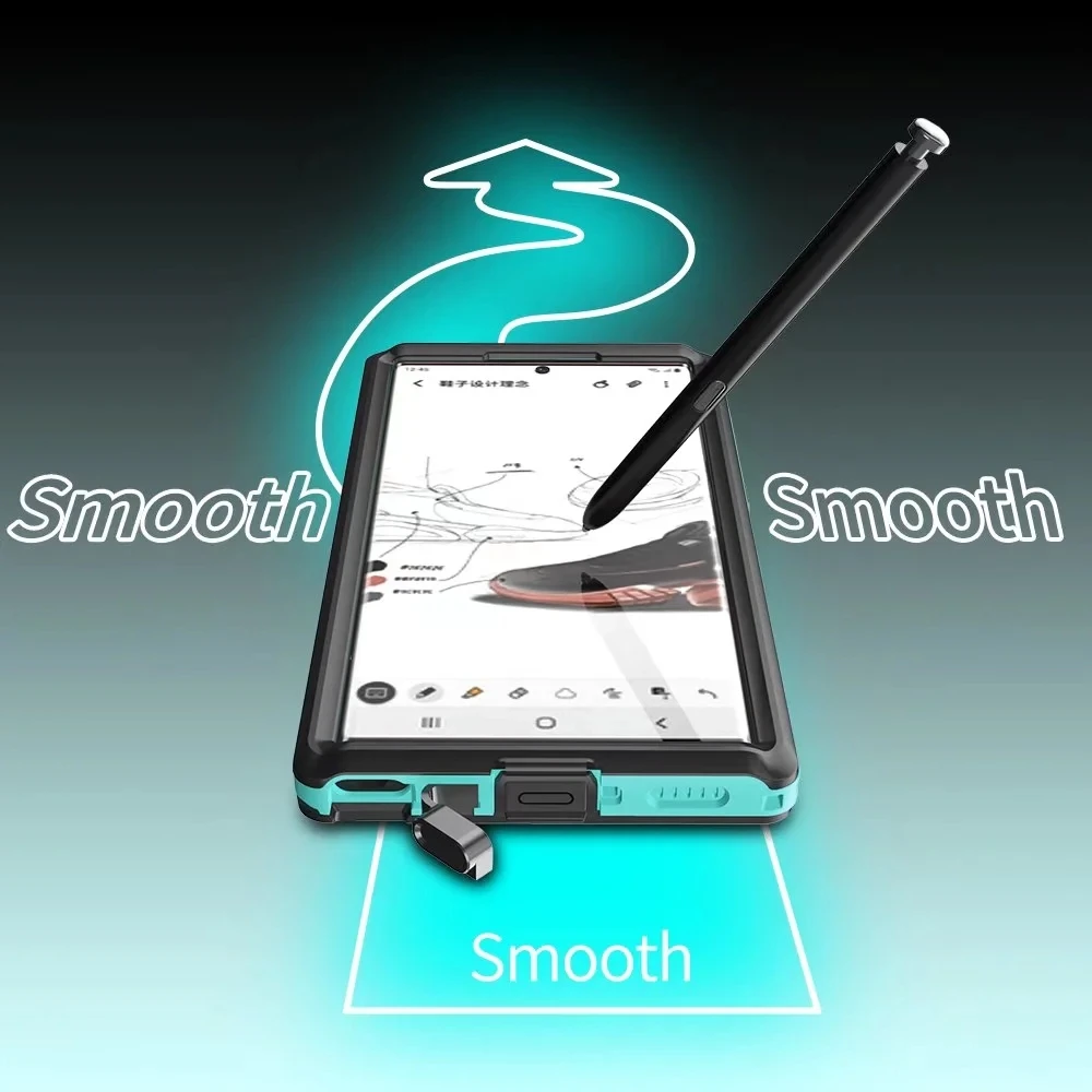 Shellbox IP68 Waterproof Heavy Duty Case for Galaxy S9/S10/S20/S21/S22/S22+/S22 Ultra Shockproof Defender Cover Diving Swim Case