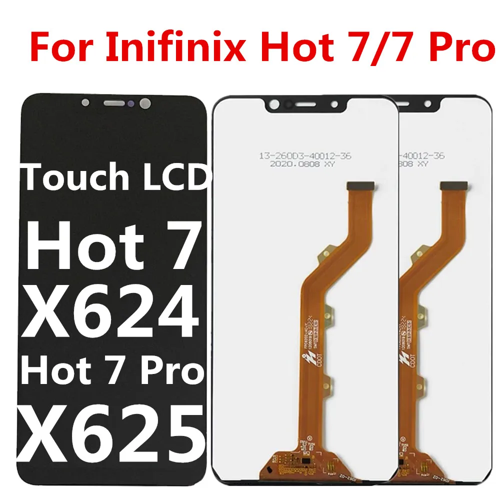 

ЖК-дисплей для Infinix Hot 7 Pro X625 для Infinix Hot 7 X624, детали для замены