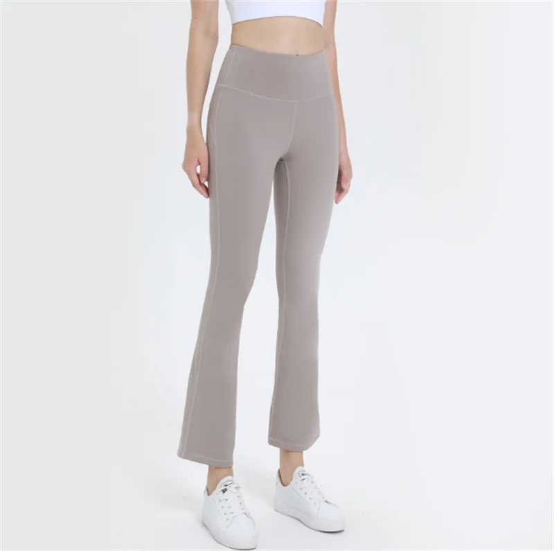 

Nake Feeling High Waist Push Up Butt Tight Flare Pants Women Casual Sports Pants Fitness Yoga Flared Trousers