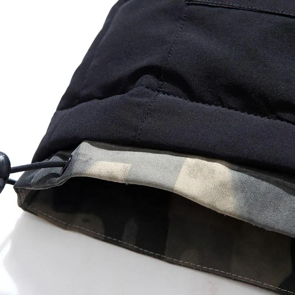 

Windproof Popular Warm Hood Jacket Coat Temperament Men Jacket Zipper Streetwear