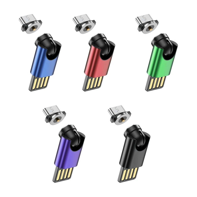 Mini Type-C Adapter Magnetic Connector Charging Adapter Compatible with Android Type-C Devices 540° Rotation Converter images - 6