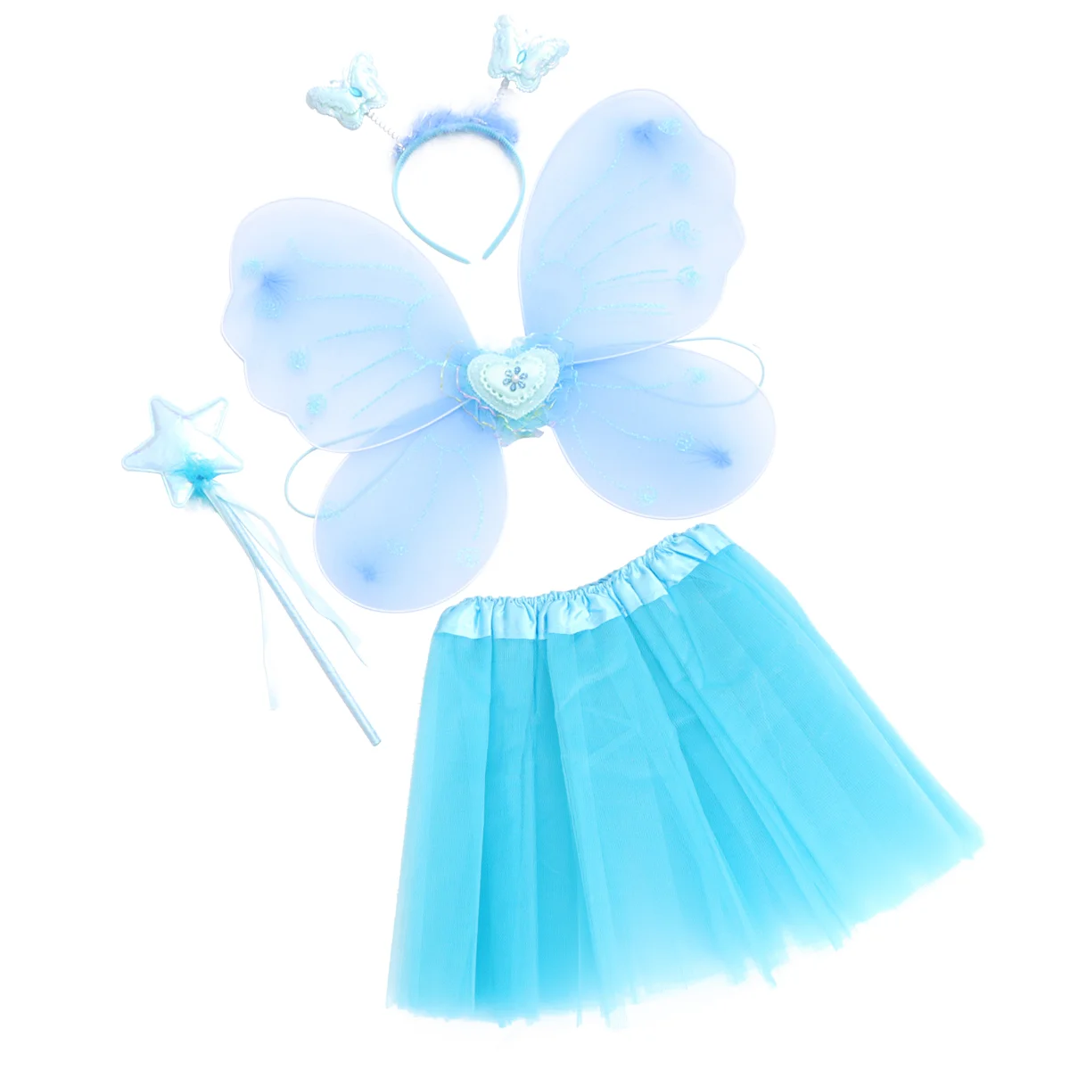 Пол Крылья Бабочки Набор из четырех предметов Детские аксессуары Фестивальные