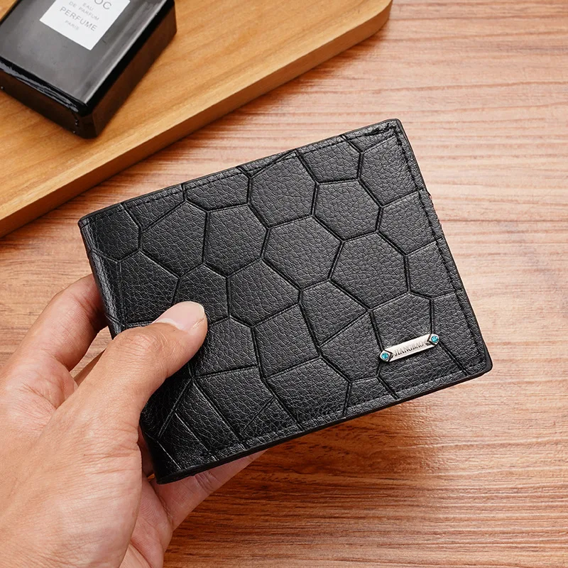 

Fashion Mini Slim Wallet Mens Money Purse Coin Bag Zipper Short Men Wallet Card Holder Compact Money Purses