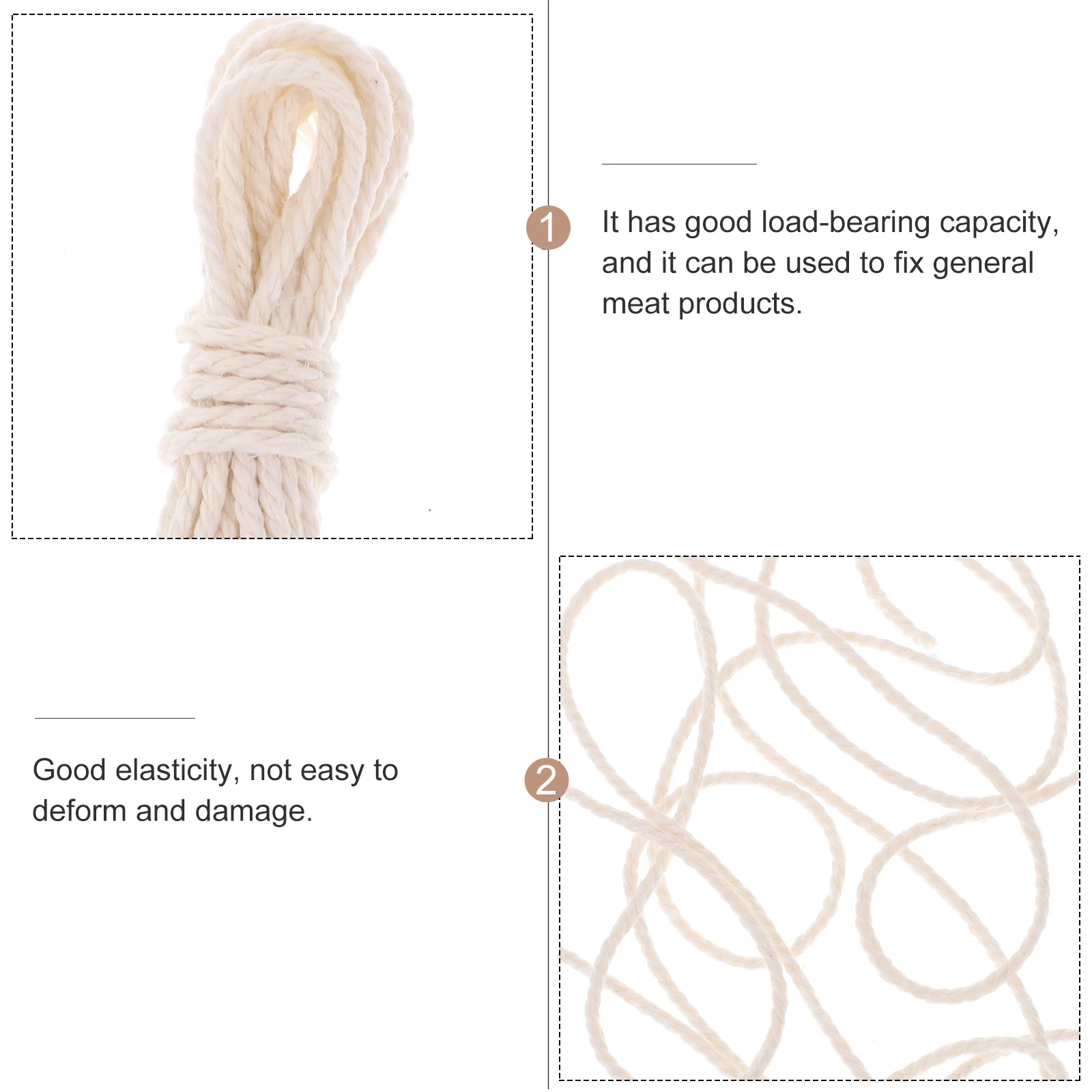 Хлопковая веревка кухонные веревки ремесло связывание птицы колбаса шпажки