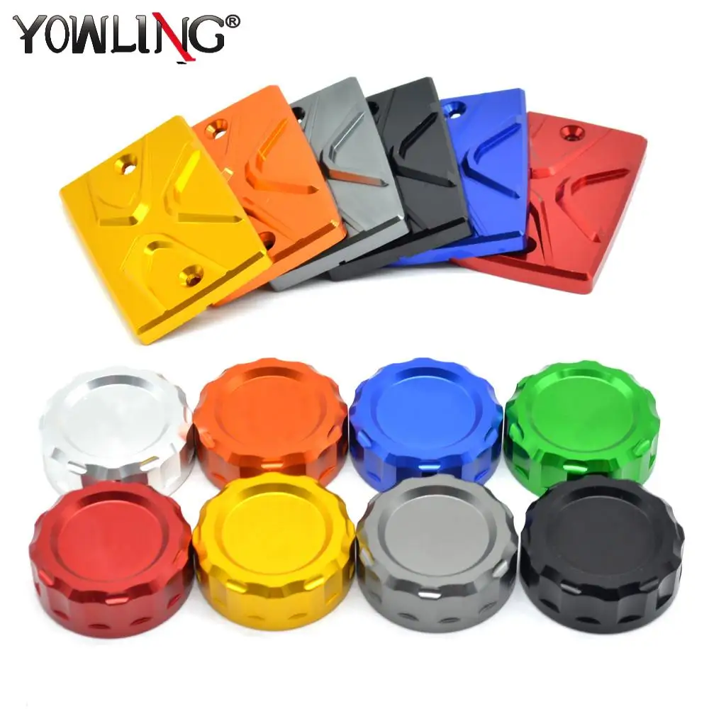 

for yamaha MT-09 mt09 fz09 mt 09 2006 - 2010 Motorcycle CNC Aluminum Cylinder Rear Fuel Brake Fluid Reservoir Cover Tank Cap