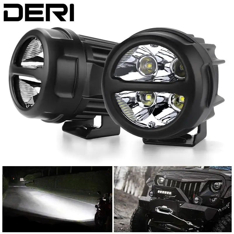 

3-дюймовый светодиодный Рабочий фонарь, фара для мотоцикла, светодиодная противотуманная фара для джипа, мотоцикла, Лада, грузовика, трактор...