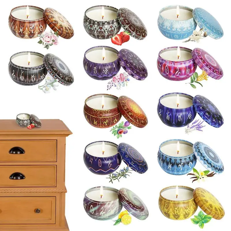 

Набор Ароматических Свечей для ароматерапии, 12 созвездий