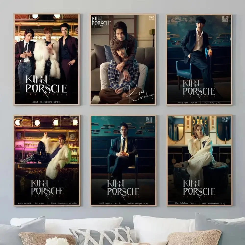 Серия Kinnporsche металлическая жестяная вывеска плакат наклейка современный стиль