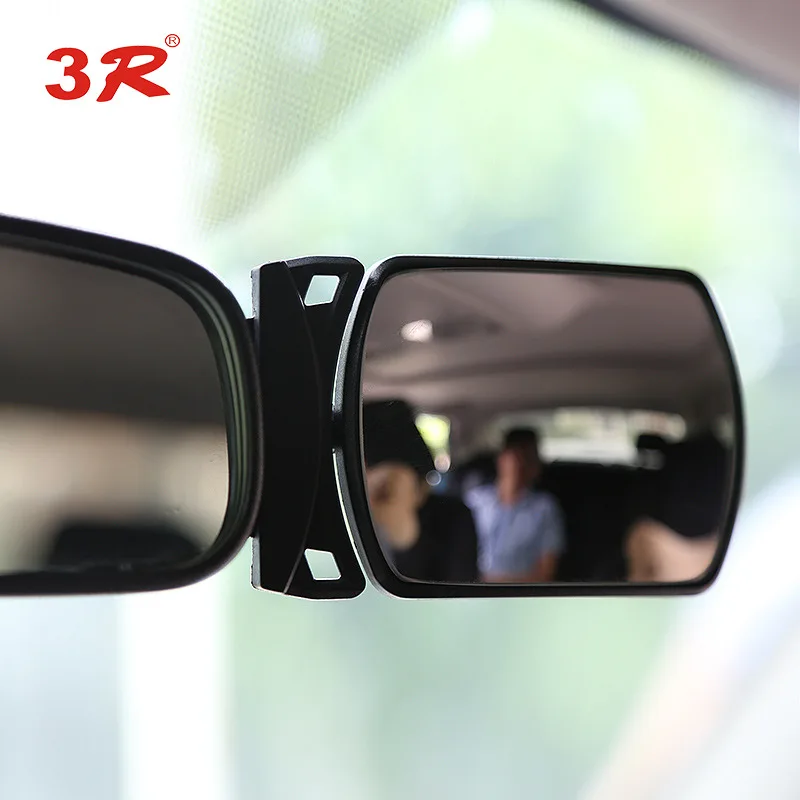 

Car Interior Rearview Mirror, Rearview Mirror With Children'S Observation Mirror, Car Mounted Baby Mirror, Rear Auxiliary Mirror