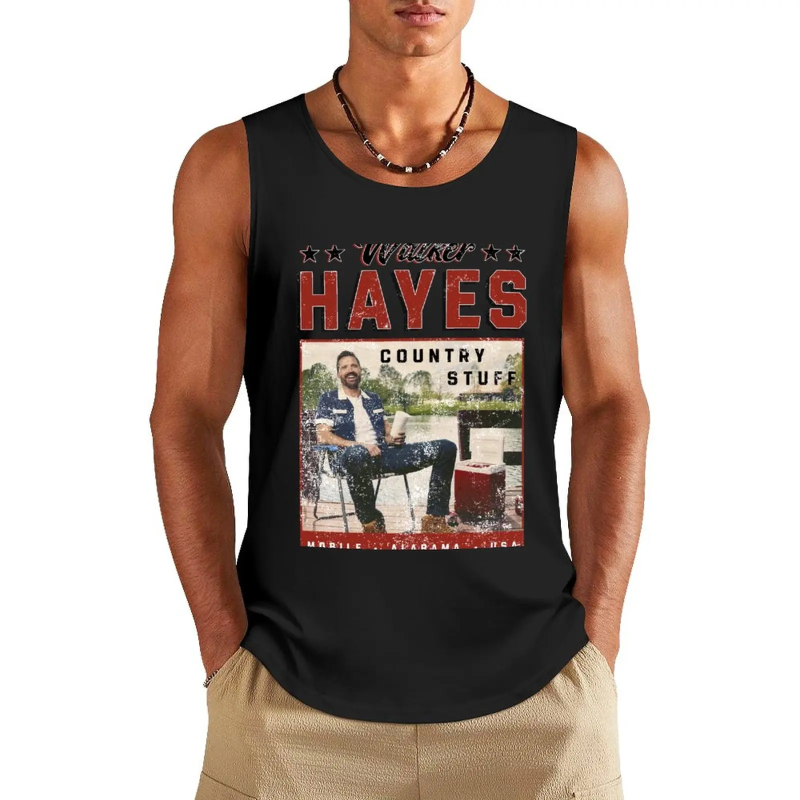 Уокер-сена Майка спортивные костюмы без рукавов Мужские футболки Мужская