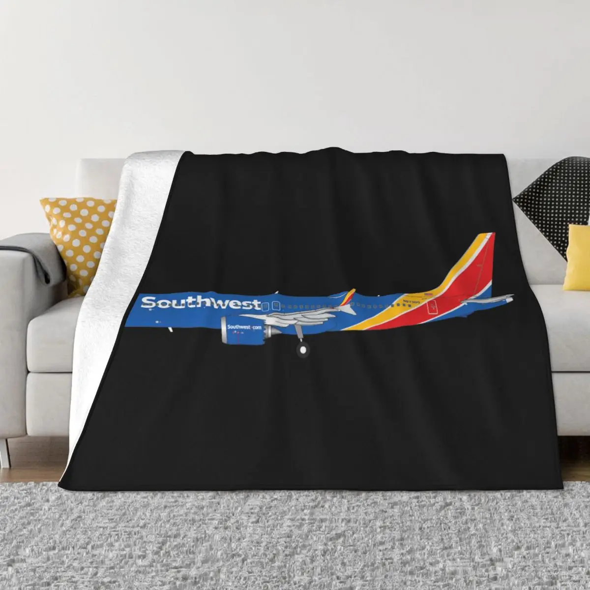 

Boeing Blankets and Throws Super Soft Thermal Indoor Outdoor Blanket for Living Room Bedroom Office Travel
