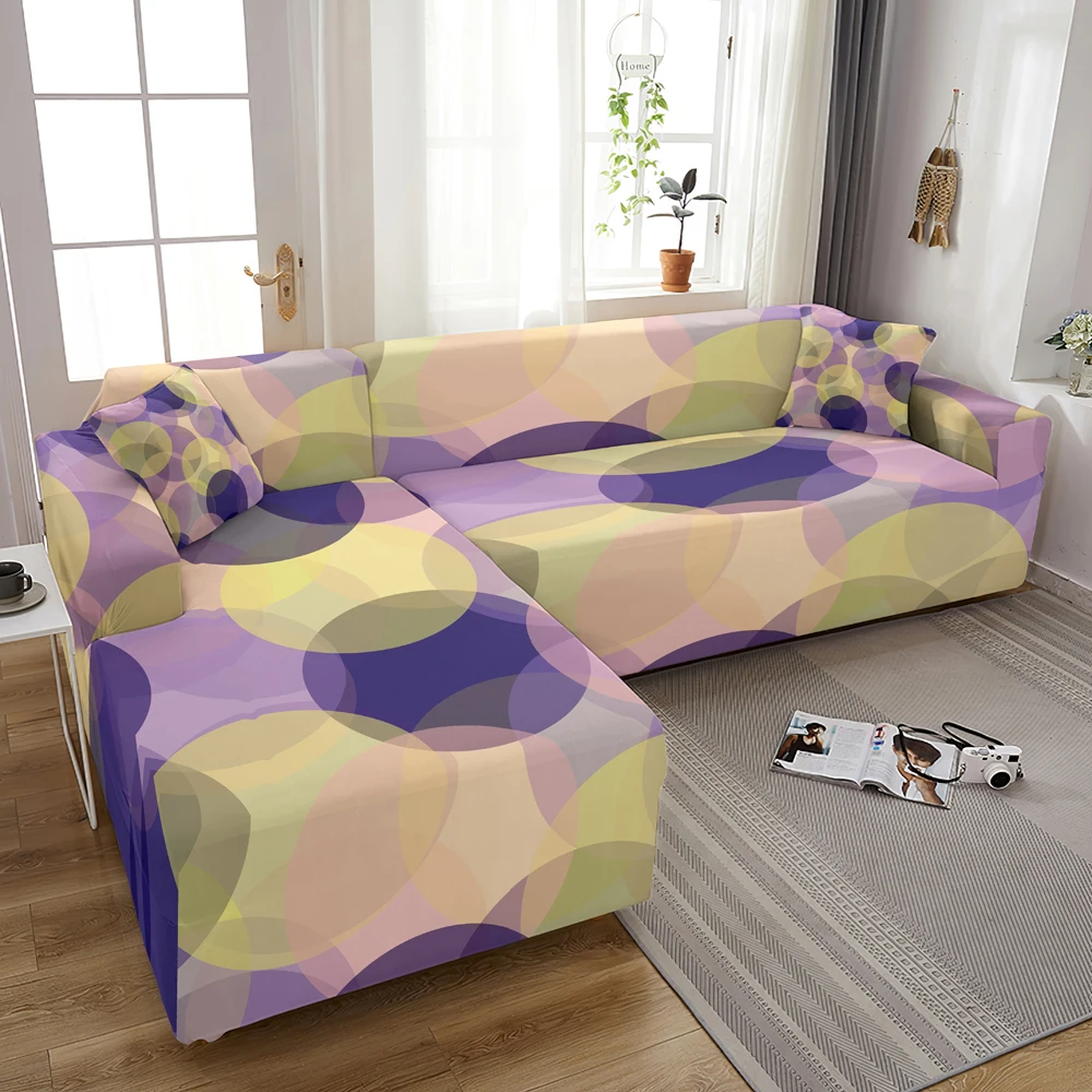 

Elastic Sofa Cover for Living Room Adjustable Geometric Sofas Chaise Covers Lounge Sectional Couch Corner Sofa Slipcover L Shape