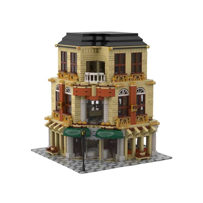 2719 деталей MOC Модульные здания Модель роскошного отеля Конструкторы Кирпичики Коллекция DIY Декор Подарок на день рождения (art.: 3920dccaaab77) - 3920dccaaab77