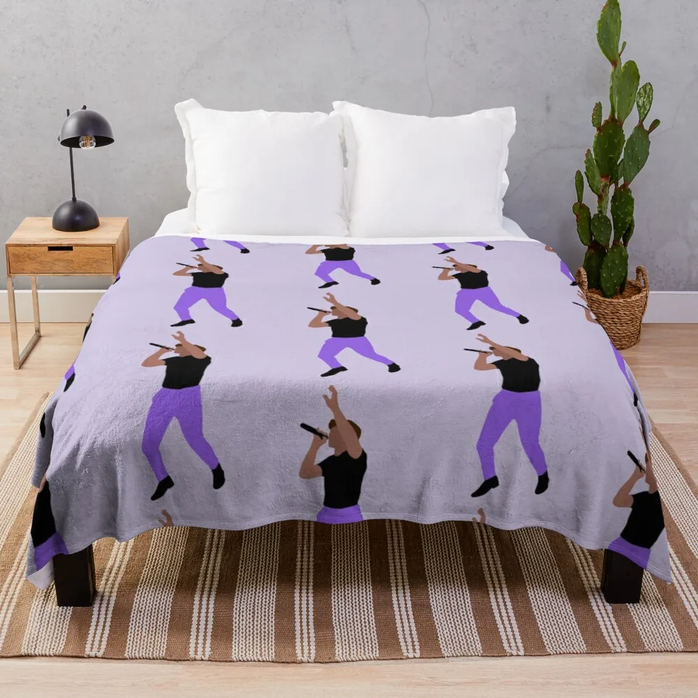 

niall horan purple pants Throw Blanket vintage blanket hairy blanket blanket sofa soft plaid