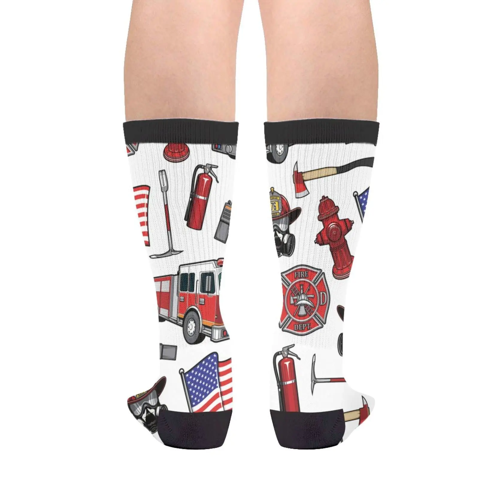 Пожарная машина пламя пожарные пожарный гидрант американский флаг повседневные