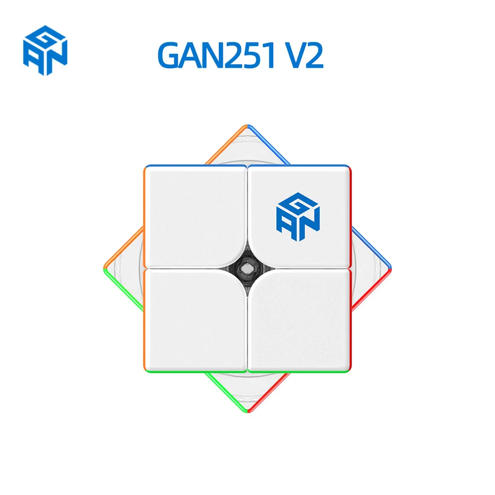 

Gan251 V2 Magic cube Stickerless GAN 251V2 2X2 speed gan cube 2X2X2 Professional Magic Cube Toys for Children GANS cubo