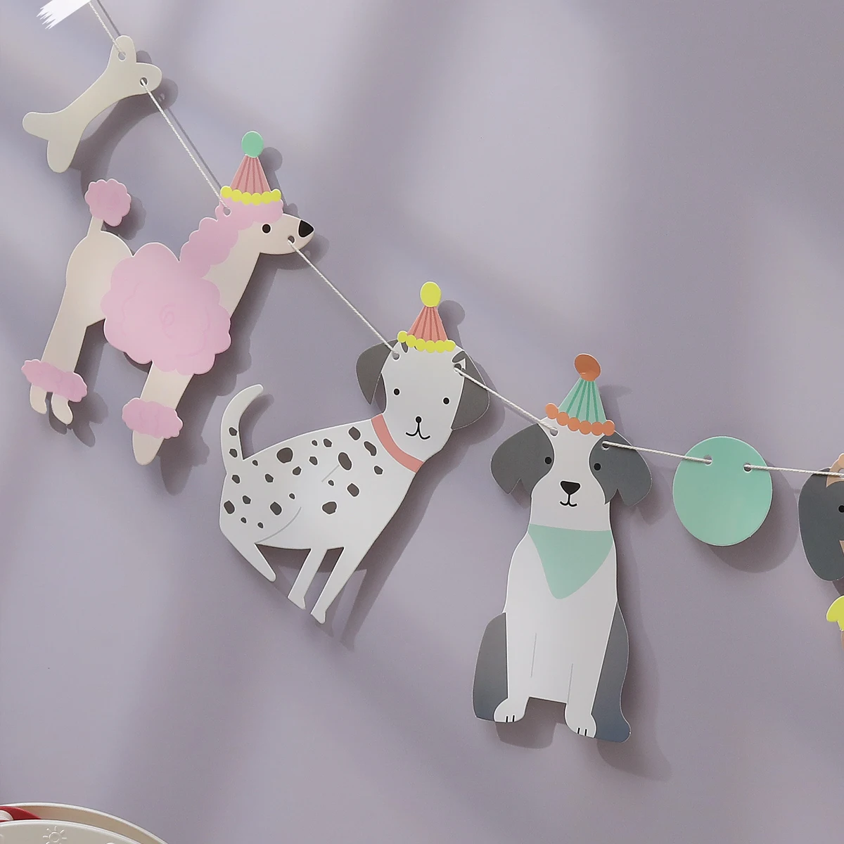 Украшение в виде кости собаки на день рождения баннер 1 комплект шт.