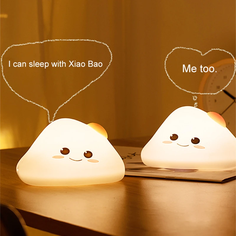 

Silicone Night Light Touch Sensor LED Lamp Remote Control RGB Atmosphere Light Timing Sleep Lamps Bedroom Decor Night Lamps