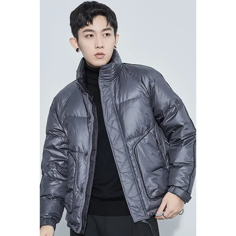 

2022 New Winter Warm Windproof Thick Stand Collar Jacket Parkas Coat Men New Autumn Casual Loose Parkas Jacket Men Brand E31