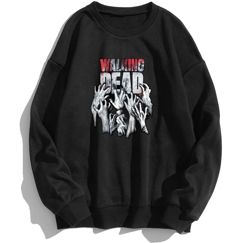 

The Walking Dead Swag Hip Hop Horror Sweatshirts Men Hoodie Hoodies Sweatshirt Trapstar Crewneck Spring Autumn Pullovers Jumper