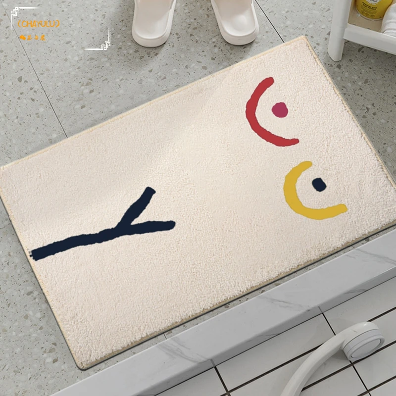 

Non-Slip Bath Mat Absorbent Rugs Abstract Art Carpet Fluffy Bathroom Door Mats Toilet Foot Pad Kitchen Rug Alfombra De Bano