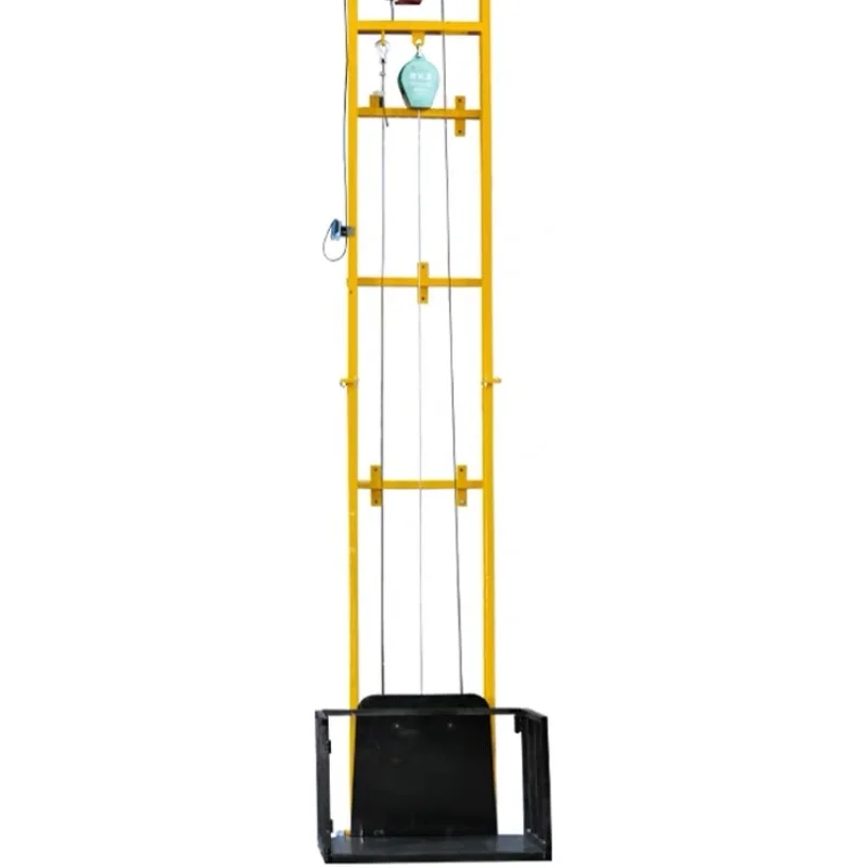 Фото Высокое качество 2-10 метров подъемная платформа Man Lift электрический грузовой подъемник №2