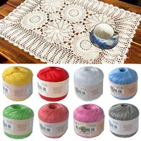 50g roll 0 8mm lace thread crochet cotton yarn handmade diy line fine wool for knitted woven sewing accessories