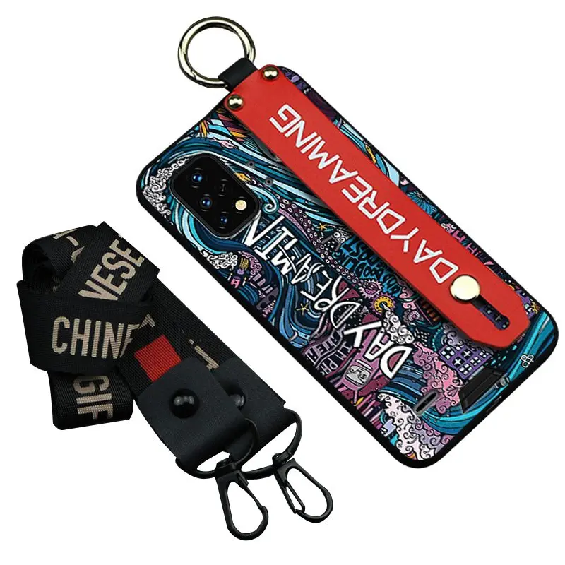 phone holder tpu phone case for umidigi bison x10gx10g nfc cute back cover lanyard new arrival free global shipping
