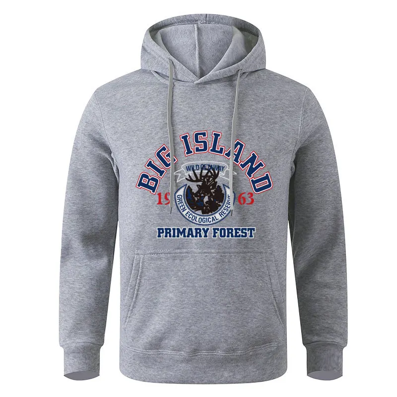 

2022 New Spring Men's Hooded Hoodies Fshion Brand Print Casual Hoodie Sweatshirts Male Black Fleece Hip Hop Streetwear Tops