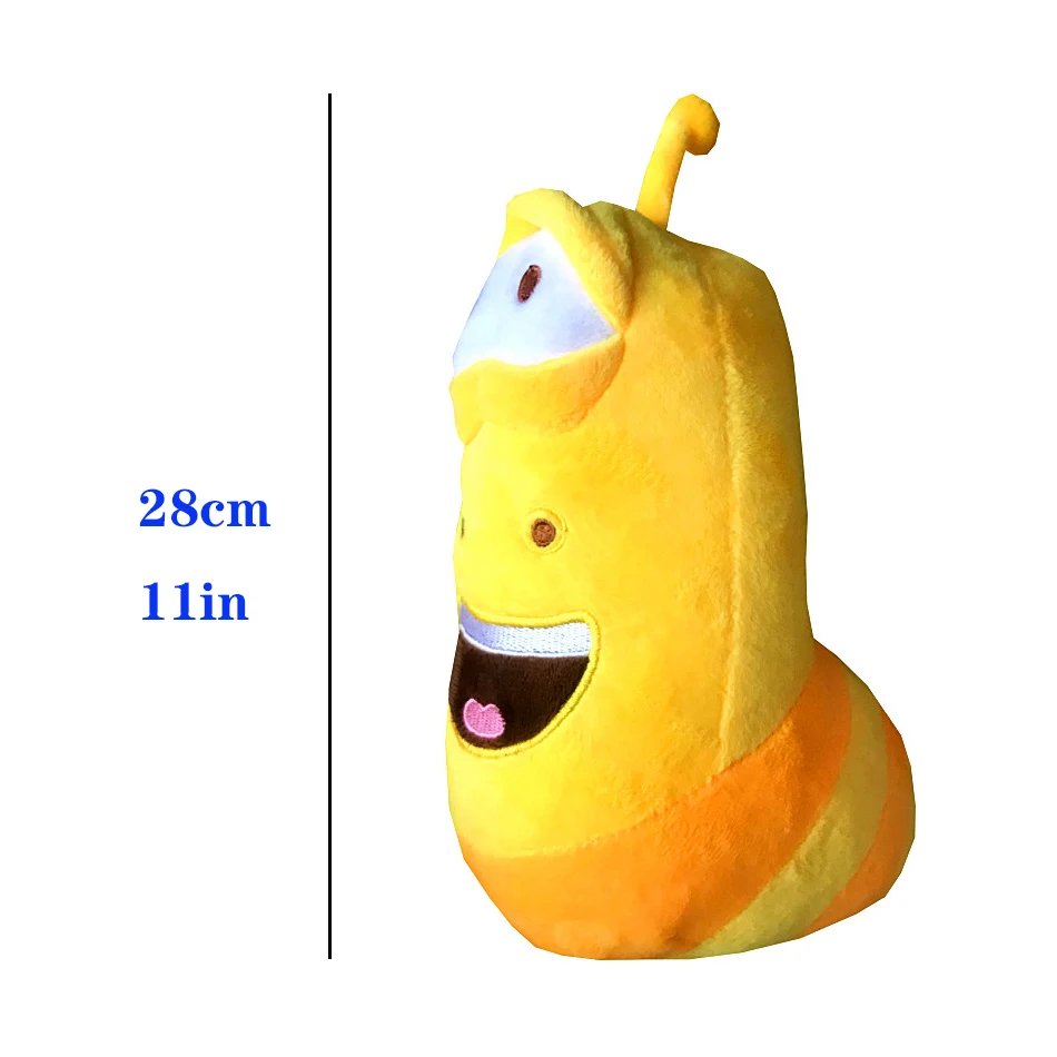 

XZCAI LARVA Plush Toys Korean Anime Fun Insect Slug Creative Larva Plush Toys Cute Stuffed Worm Dolls For Peluches Pulpos Toy